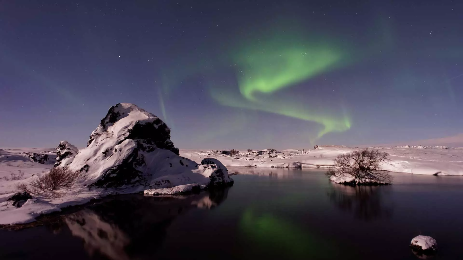The Northern lights in Iceland